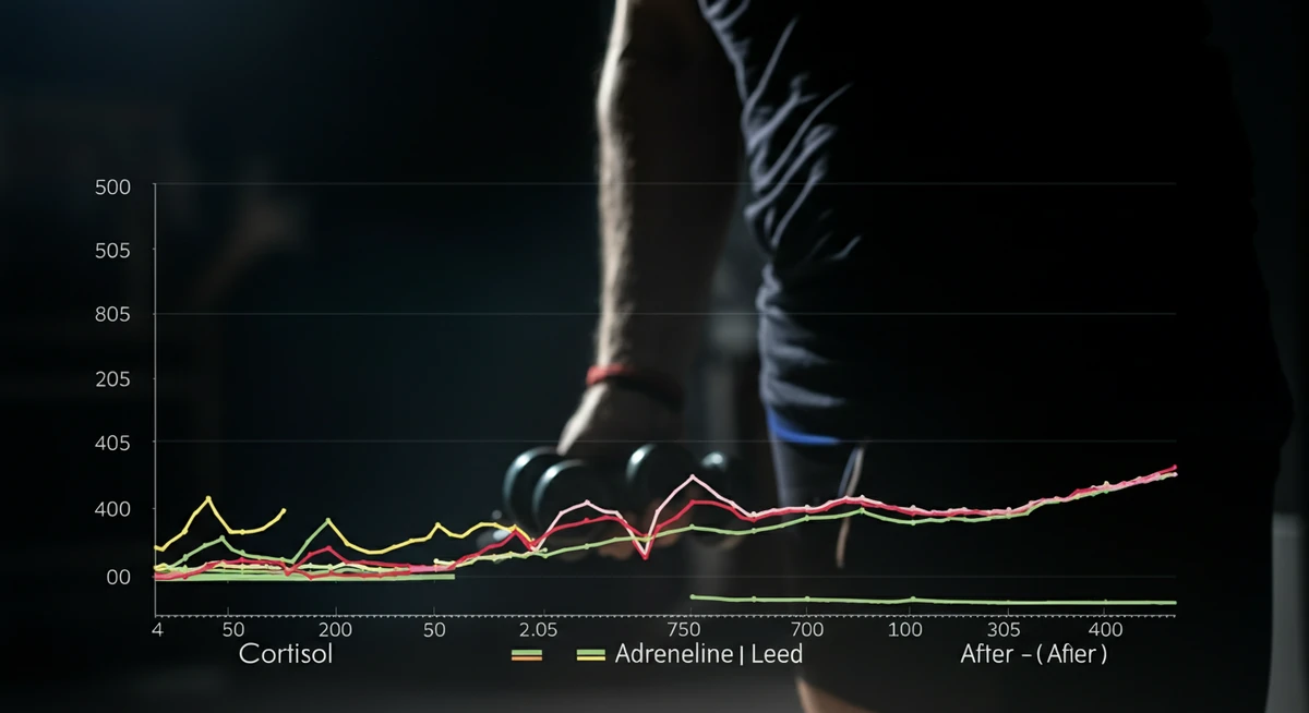 Kortisol og adrenalin etter hard trening — kan utløse angst-respons