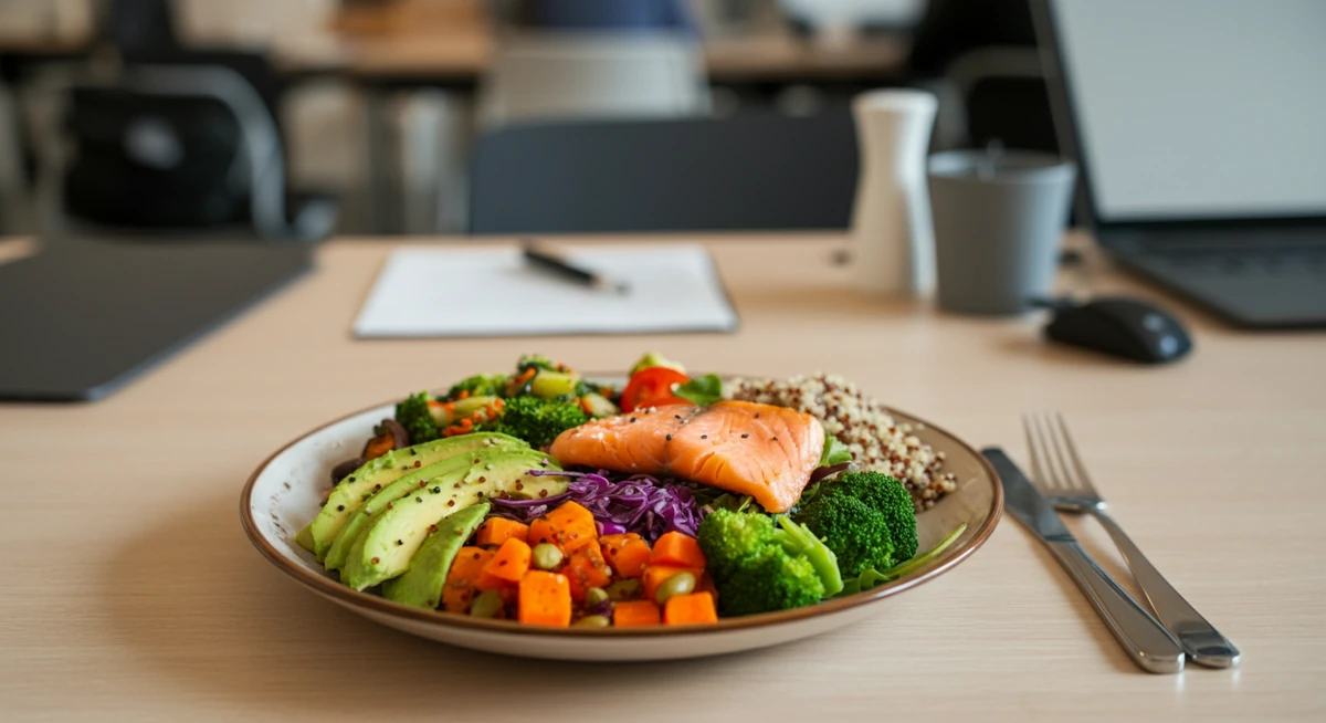 Proteinrik lunsj med moderat glykemisk last forebygger 14-dippen