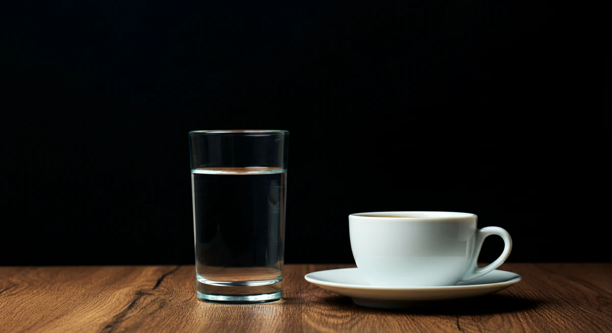 Vann balanserer kaffe-relatert konsentrert urin