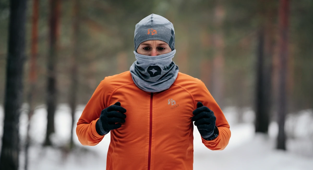 Buff over munn varmer og fukter luft før den treffer halsen